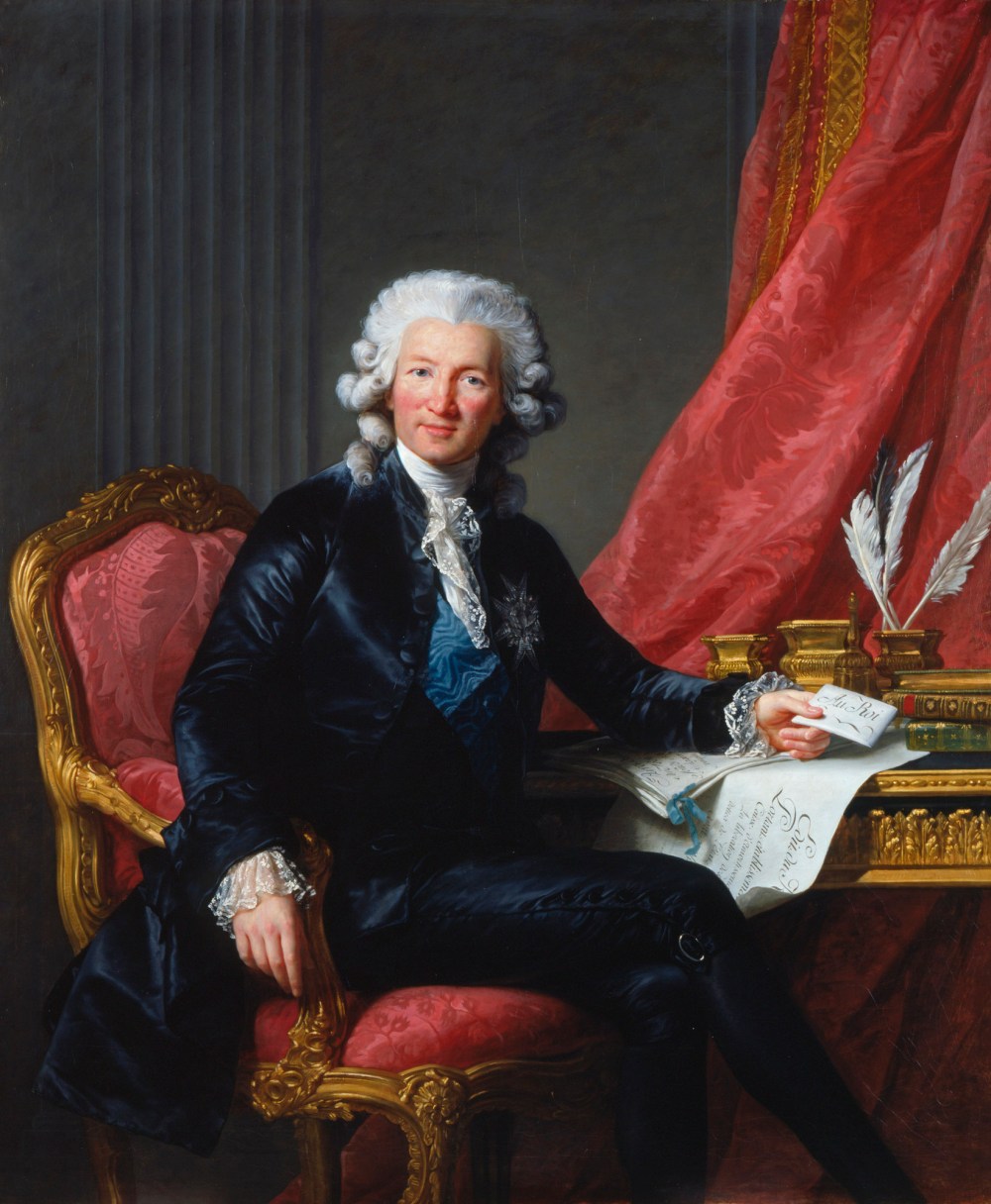 Louise Élisabeth Vigée le Brun. Charles-Alexandre de Calonne. 1784. Colección real inglesa.