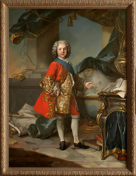 Taller de Louis Tocqué. Retrato de Luis de Francia, delfín e hijo de Luis XIV. c. 1738. Palacio de Versalles.