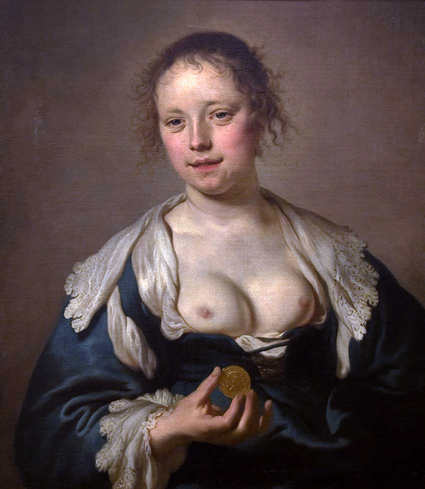 Jacob Adriaensz Backer. La cortesana. Museo de Arte Antica. Lisboa.