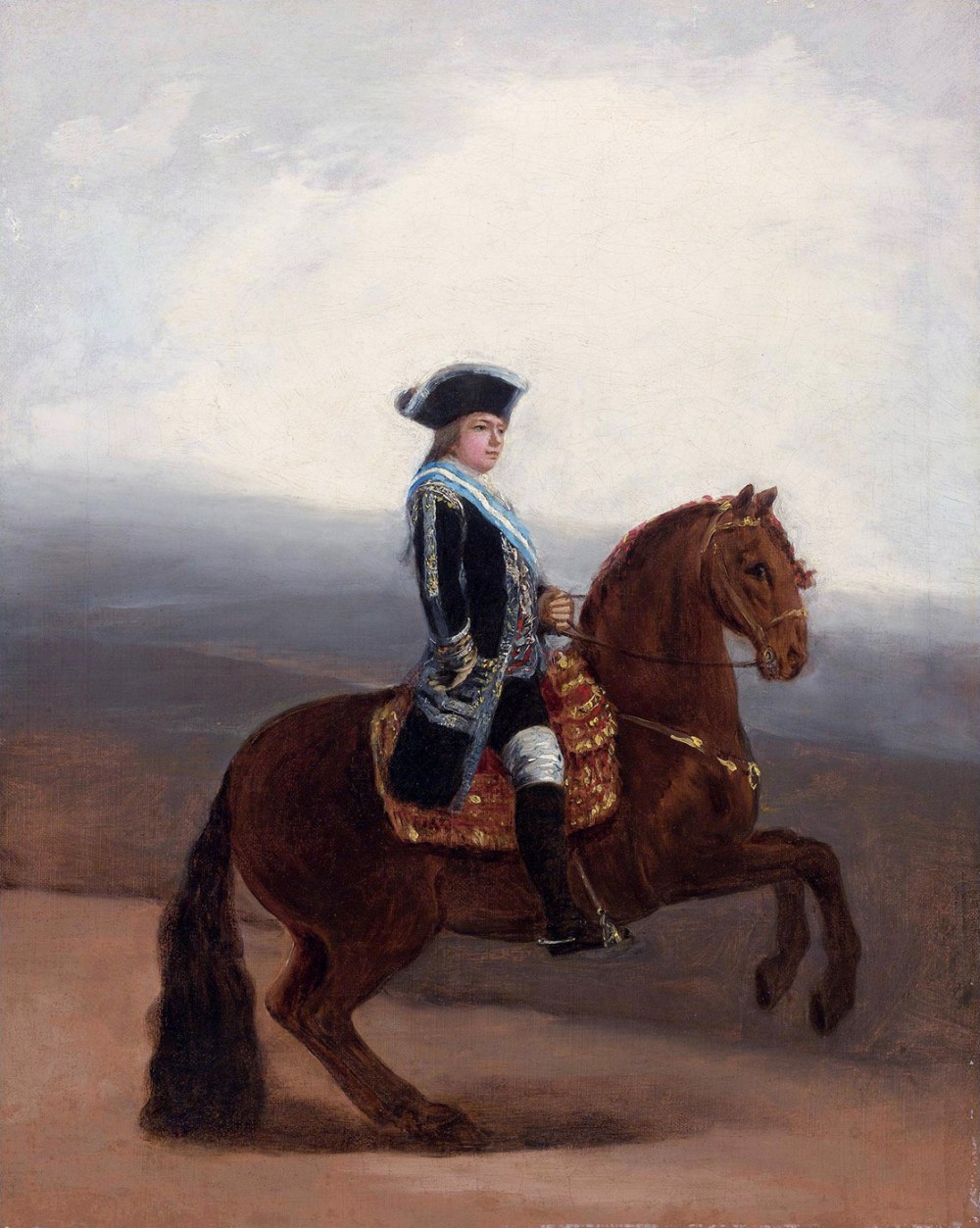 Francisco de Goya. Boceto para el retrato ecuestre de Manuel Godoy, duque de la Alcudia. 1794. Colección particular.