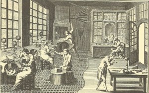 Diderot y D'Alembert. “Taller de Joyería”. Enciclopedia francesa . Hacia 1751 y 1772.