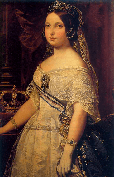 Federico de Madrazo. Isabel II. 1844. Real Academia de Bellas Artes de San Fernando. Madrid