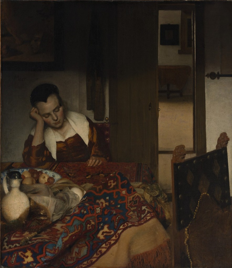 Johannes Vermeer. Joven dormida. Hacia 1656-1657. Metropolitan Museum. Nueva York.