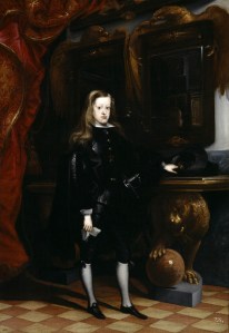 Juan Carreño de Miranda. Carlos II de España en el Salón de los Espejos del Real Alcázar de Madrid. 1675. Museo del Prado. Madrid.