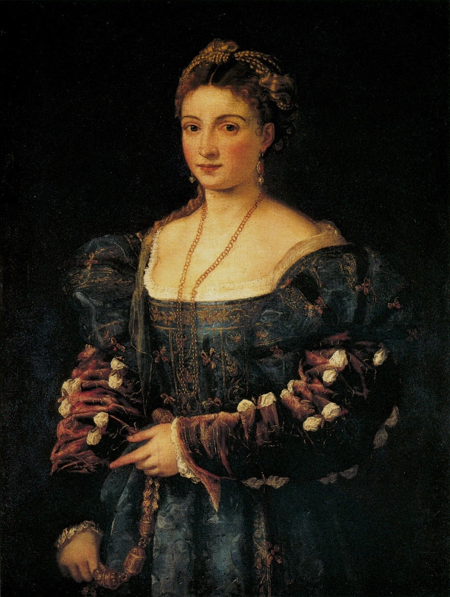 Tiziano Vecellio. La bella. Retrato de Isabella d´Este. c. 1536. Palacio Pitti. Florencia.