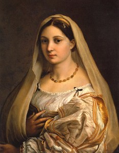 Rafael Sanzio. Dama velada. Oleo sobre lienzo. 1515. Palacio Pitti. Florencia.