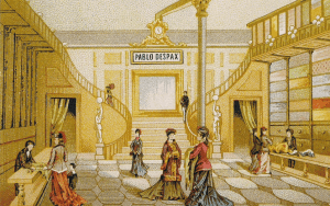 Antigua tienda de telas. Barcelona 1761.