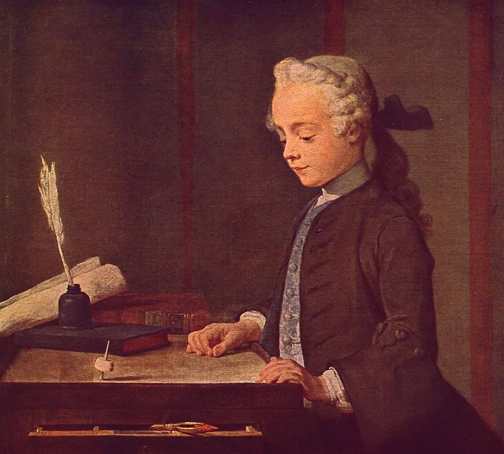 Jean-Baptiste Simeón Chardin. El niño de la peonza. 1738. Museo del Louvre. Paris.