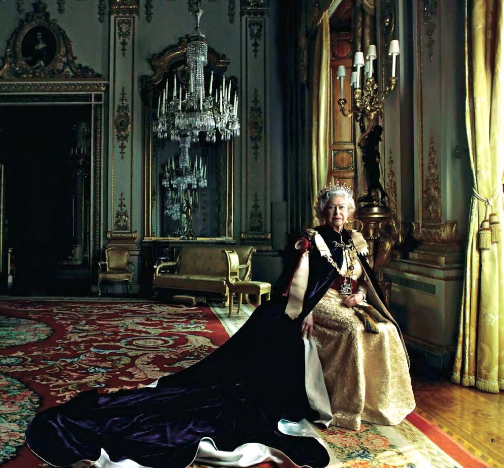 Annie Leibovitz. Retrato de la reina Isabel II de Inglaterra. 2007.
