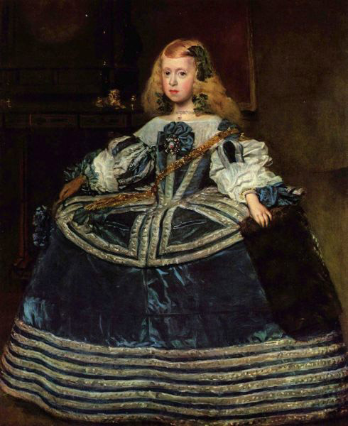 Diego Velázquez. La infanta Margarita de azul. 1659. Museo de Viena.