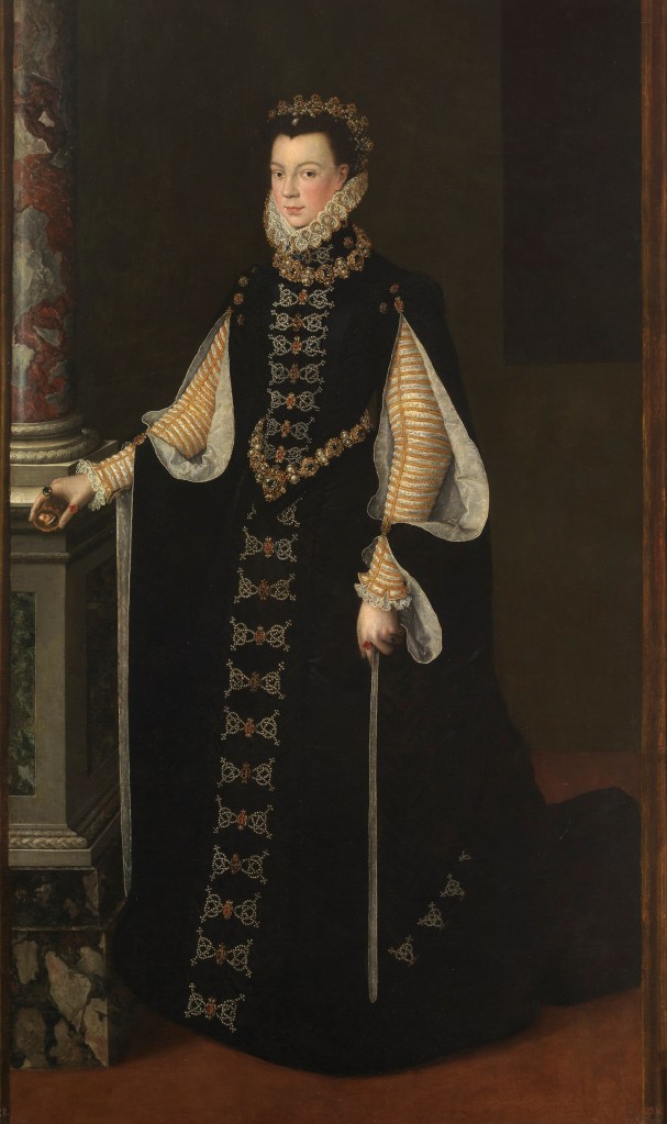 Sofonisba Anguisola. Isabel Valois_sosteniendo elretrato deFelipe II. 1561-65. Museo del Prado. Madrid.