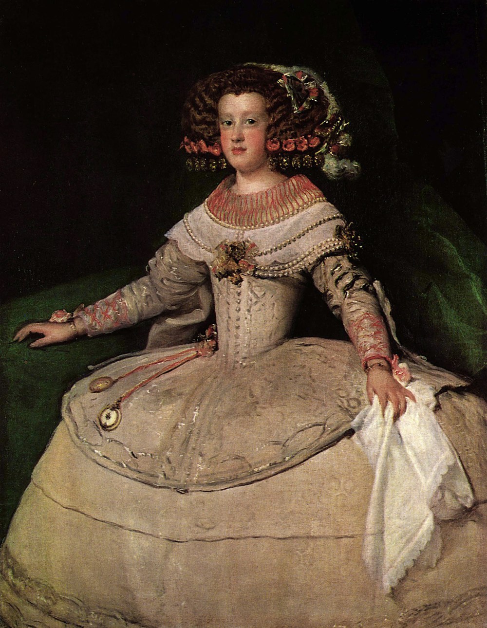 Diego Velázquez. La infanta María Teresa de Austria. Hacia 1652. Museo de Viena.