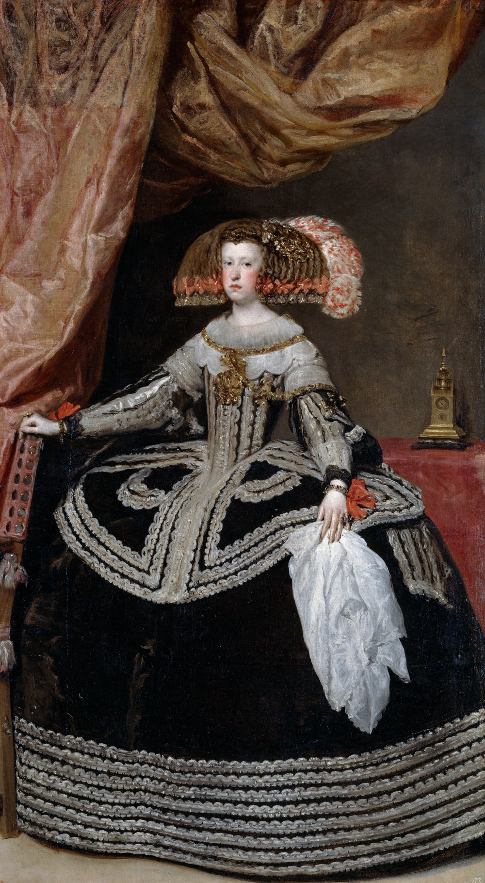 Diego Velázquez. Mariana de Austria, reina de España. Hacia 1652. Museo del Prado. Madrid.