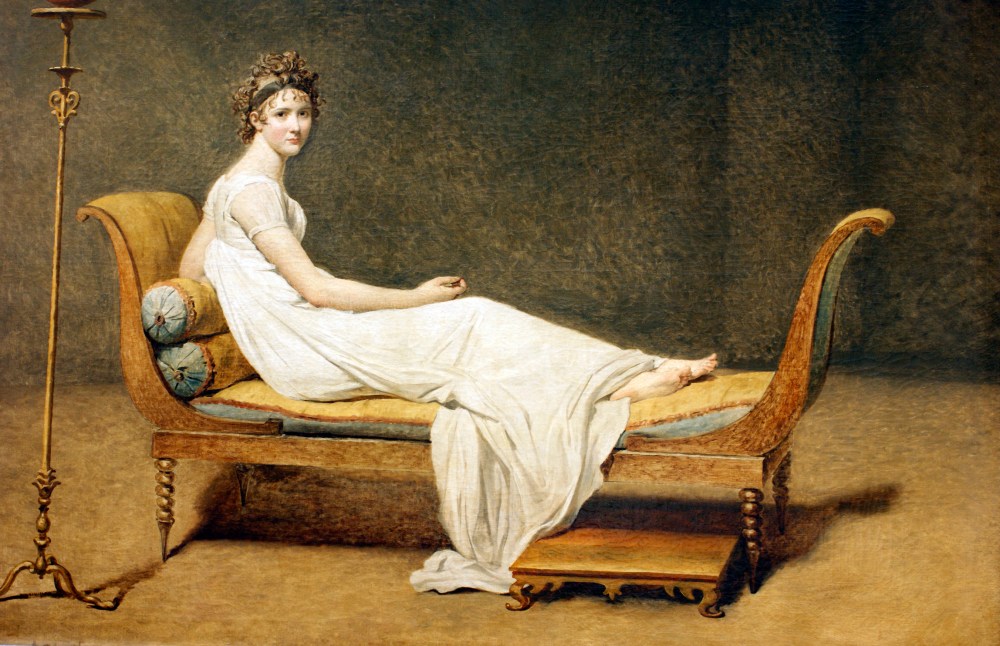 Jacques-Louis David. Madame Récamier. 1800. Museo del Louvre. Paris.