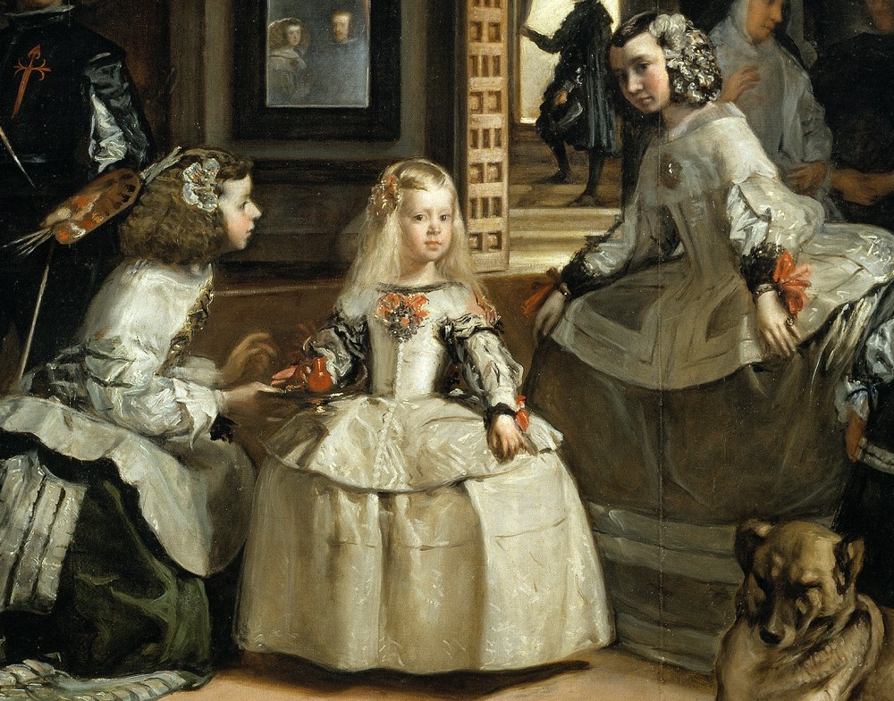 Las meninas o la familia de Felipe IV 1656. Detalle. Museo del Prado. Madrid.
