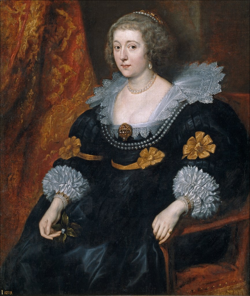 Antonio van Dyck. Retrato de Amalia de Solms-Braunfels. Hacia 1631-1632. Museo del Prado. Colección de Isabel de Farnesio.