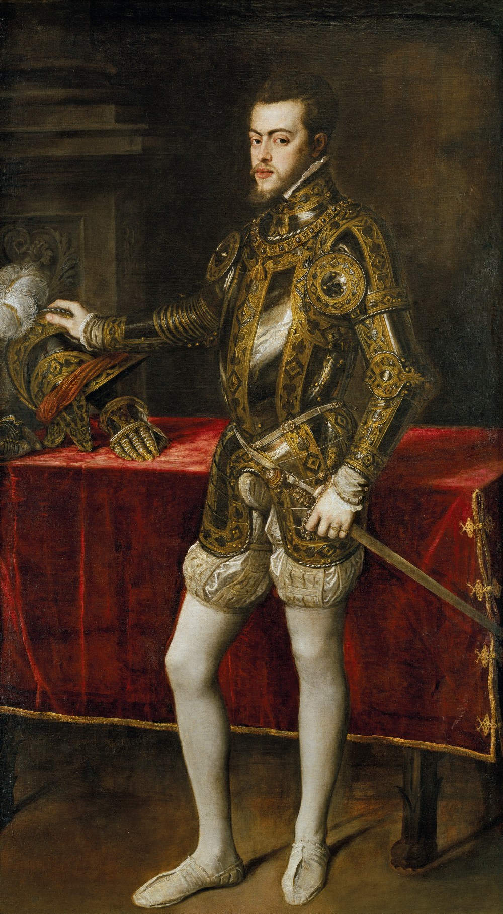 Tiziano Vecellio. Felipe II. 1551. Museo del Prado. Madrid.