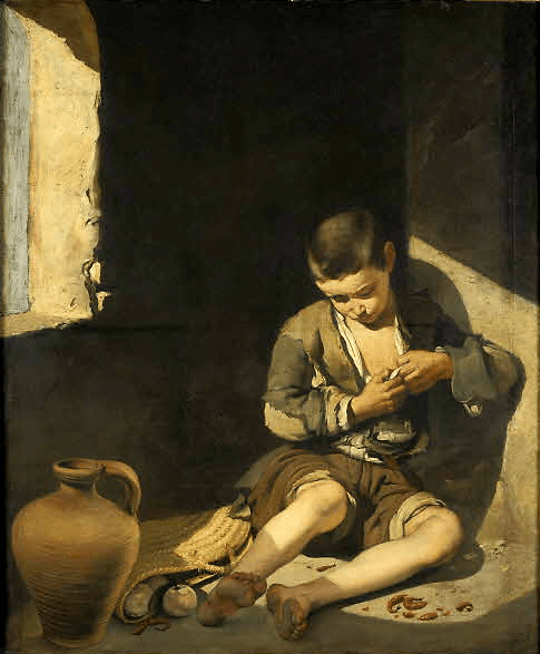 Bartolomé Esteban Murillo. Niño espulgándose. Hacia 1650. Museo del Louvre.