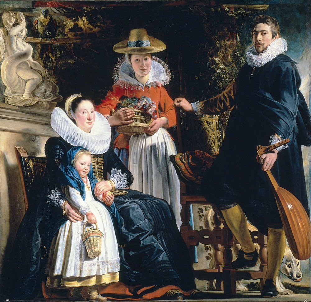 Jacob Jordaens. La familia del pintor. Hacia 1621-1622. Museo del Prado.