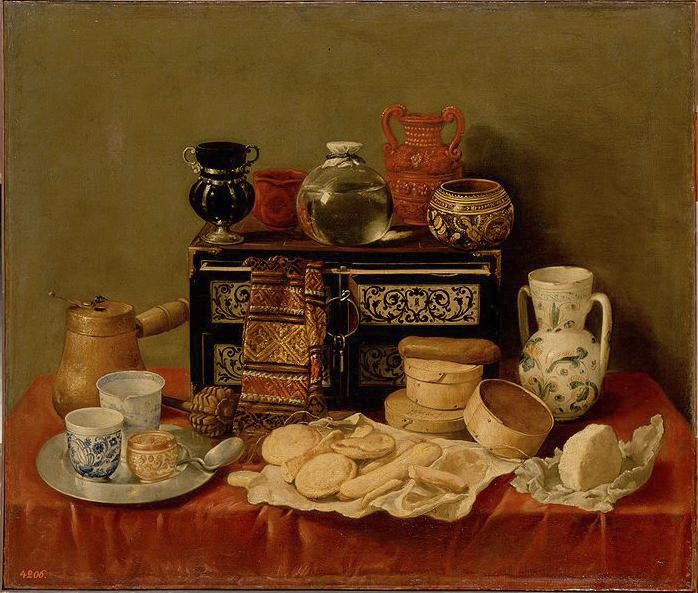 Antonio de Pereda. Naturaleza muerta con un escritorio de ébano. 1652. Museo del Hermitage