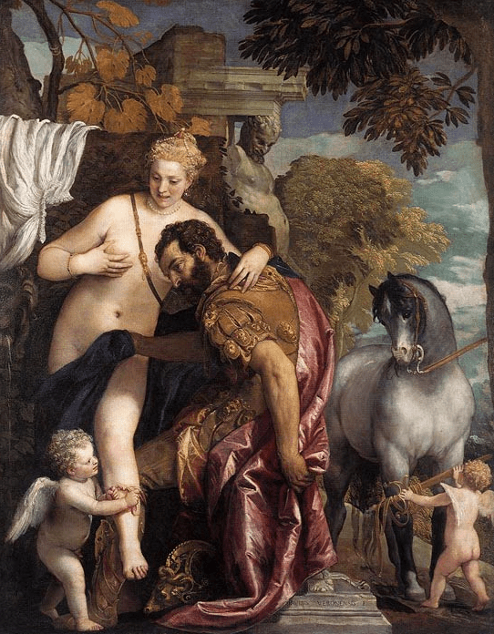 Paolo Veronés. Marte y Venus unidos por el amor. 1570-75. Metropolitan Museum. Nueva York.