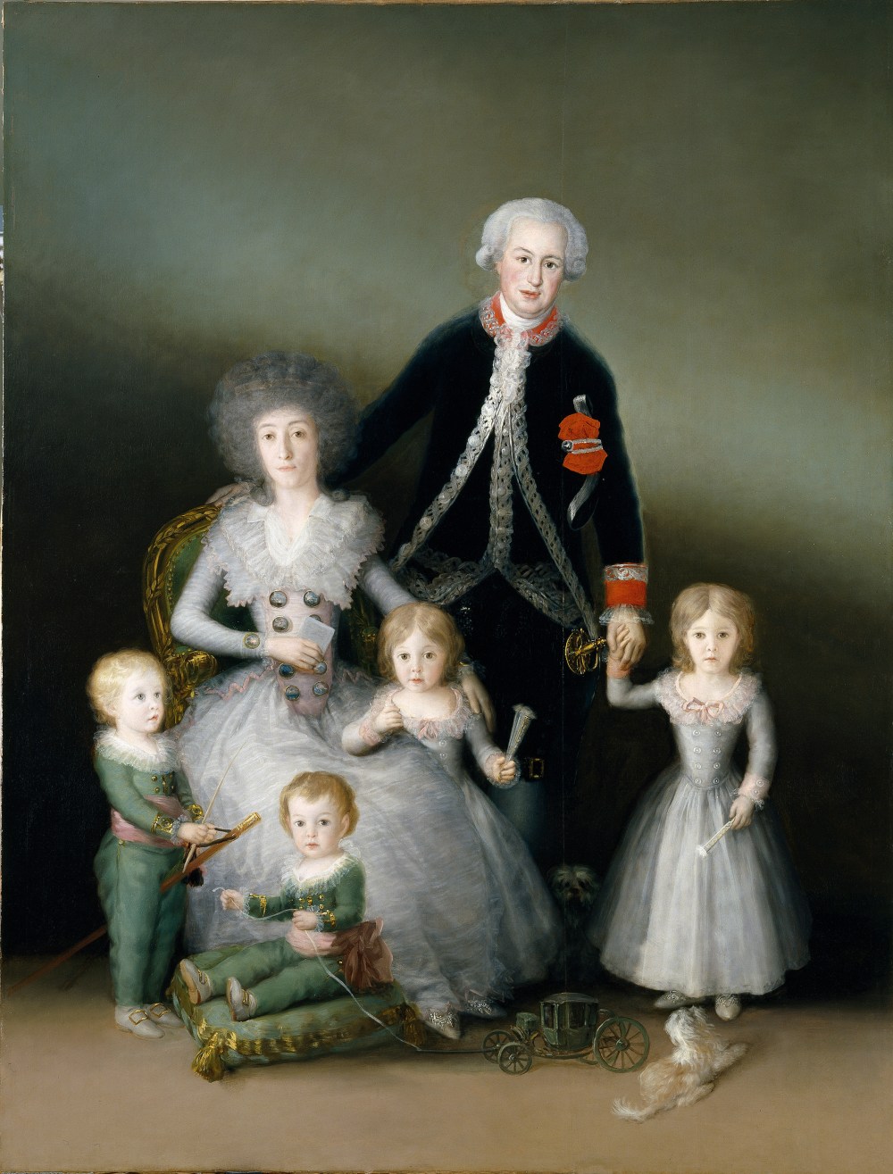 Francisco de Goya. Los duques de Osuna y sus hijos. Hacia 1787-1788. Museo del Prado.