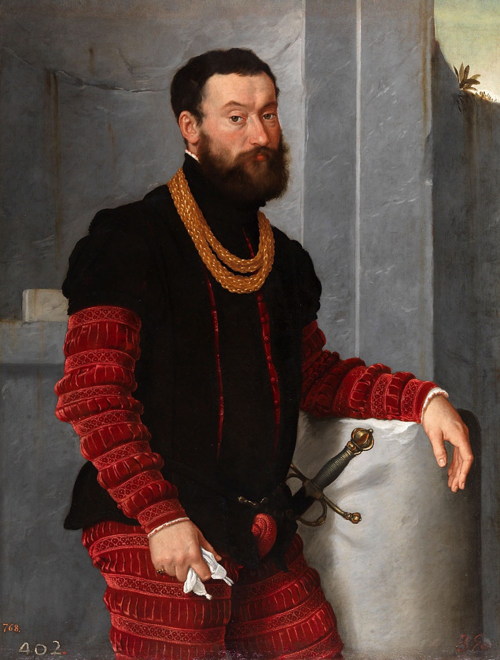 Giovanni Battista Moroni. Un soldado. Hacia 1560. Museo Nacional del Prado. Madrid.