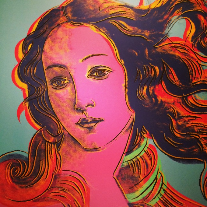 Andy Warhol. Nacimiento de Venus (Después de Botticelli).1984. The Andy Warhol Museum. Pittsburgh. Pennsylvania. EEUU.