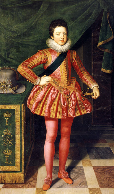 Frans Pourbus el Joven. Luis XIII. 1611. Galería Palatina. Palacio Pitti. Florencia.
