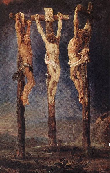 Peter Paul Rubens. Las tres cruces. Hacia 1620. Museum Boijimans van Beuningen.