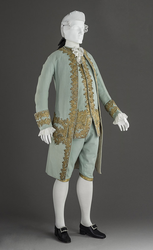 Traje masculino de corte. Hacia 1760. LACMA. Los Ángeles.