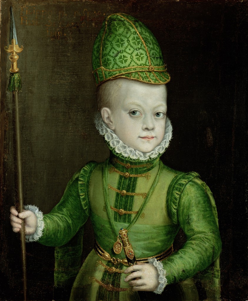 Alonso Sánchez Coello. El infante don Felipe. Museo de Arte de San Diego. Estados Unidos.