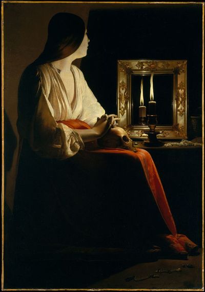 Georges de Latour. Magdalena penintente. Hacia 1625-1650. Metropolitan Museum. Nueva York.