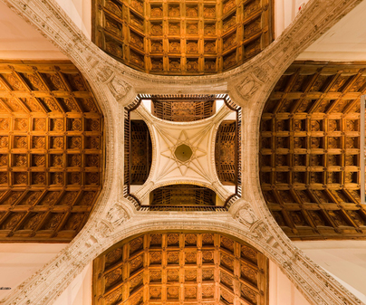 Hospital de Santa Cruz. Artesonado.