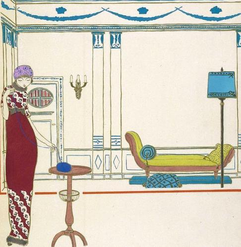 Los vestidos de Paul Pioret, vistos por Georges Lepape. 1911.