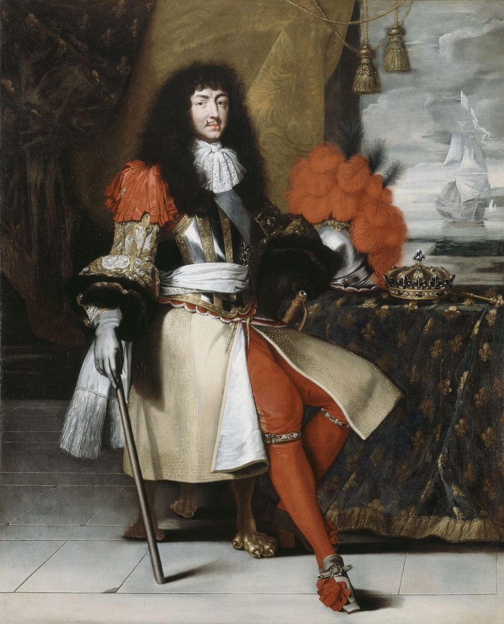 Claude Lefèvre. Retrato de Luis XIV. Hacia 1670. Palacio de Versalles.