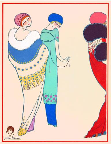 Diseño de Paul Poiret. Dibujo de Georges Lepape. 1911.