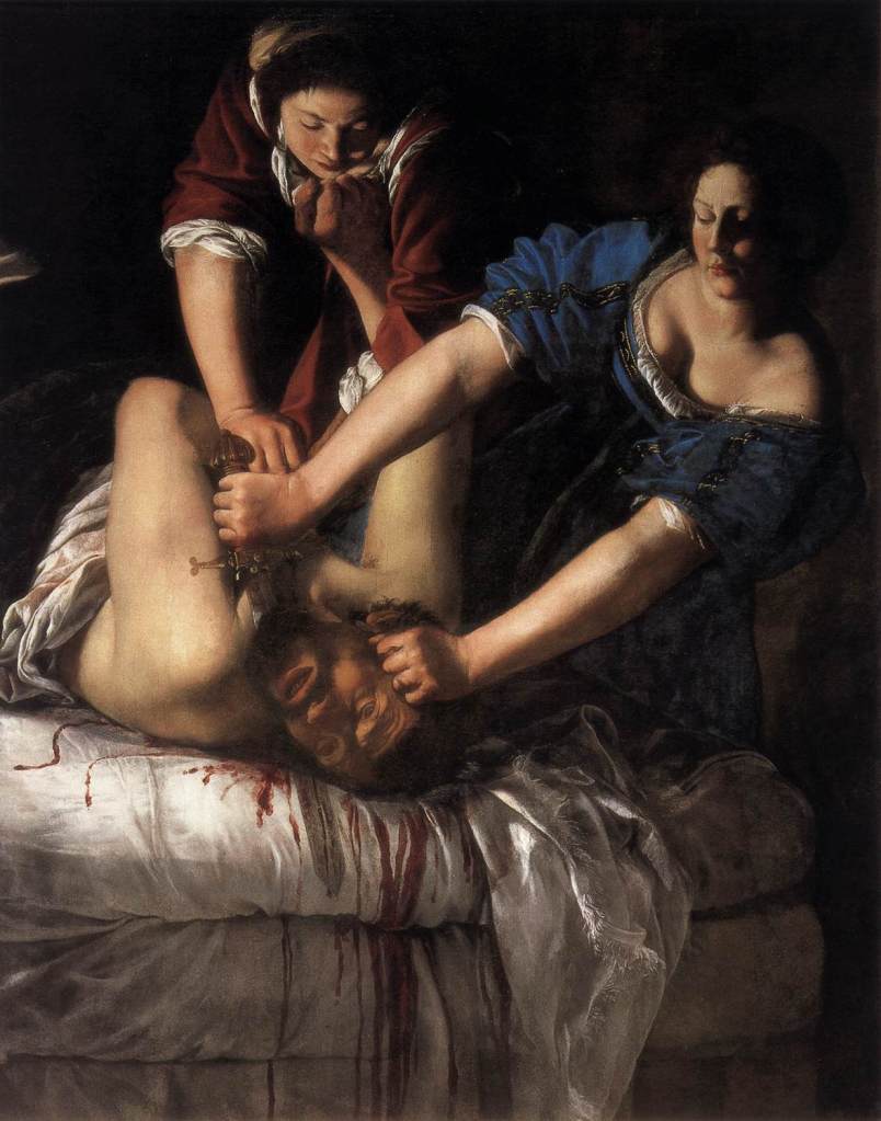 Artemisia Gentileschi. Judith decapitando a Holofernes. 1612-1613. Museo de Capodimonte. Nápoles.