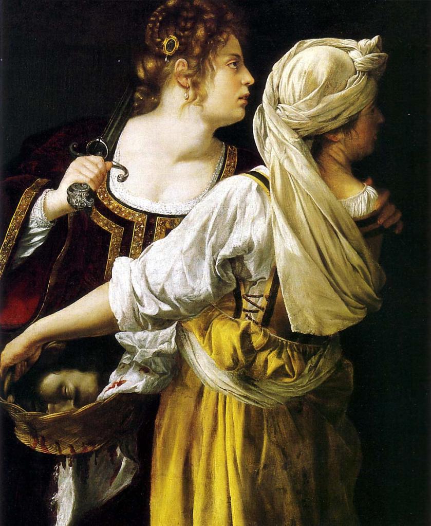 Artemisia Gentilleschi. Judit y su doncella. Hacia1618-1619. Palazzo Pitti. Florencia