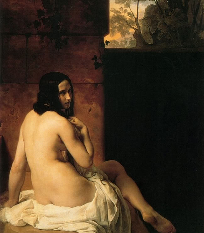 Francesco Hayez. El baño de Susana. 1850. National Gallery. Londres.
