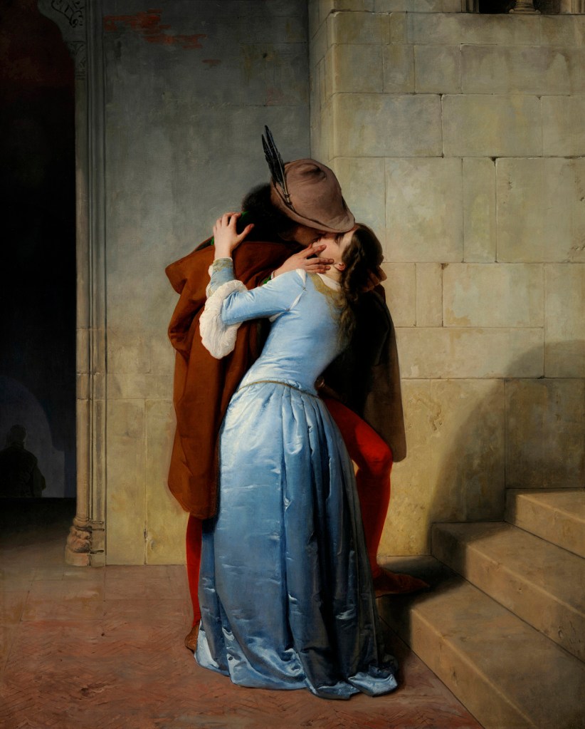 Francesco Hayez. El beso de Romeo y Julieta. 1859. Pinacoteca Brera. Milán.