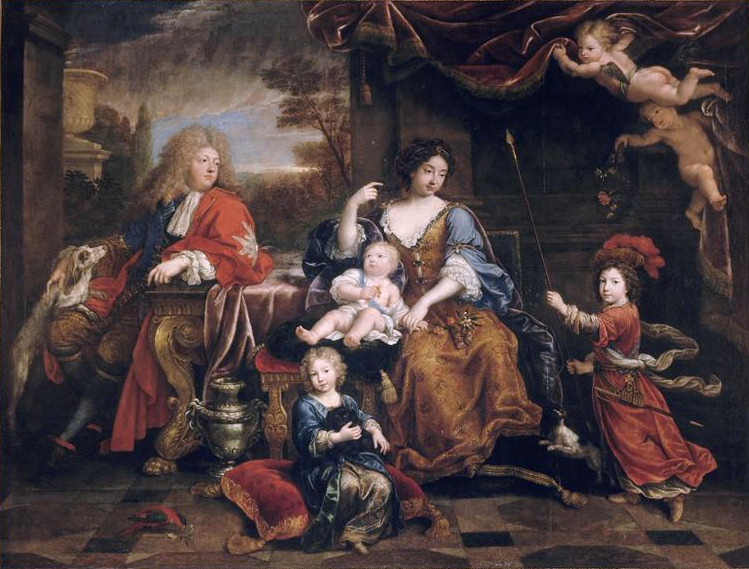 Pierre Mignard. La familia del Gran Delfín. 1687. Palacio de Versalles.