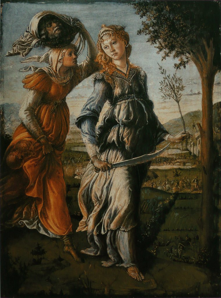 Sandro Botticelli. Retorno de Judit a Betulia. 1470. Ufficci. Florencia.