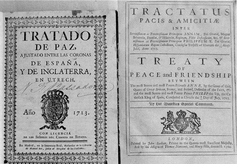 Tratado de Utrecht. 1713