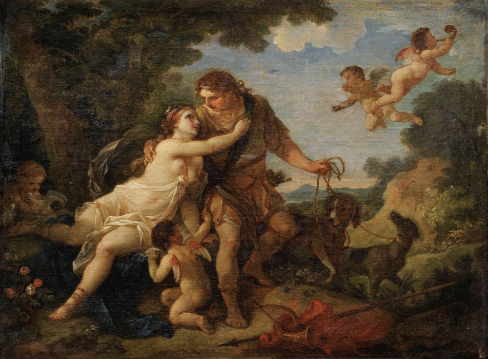 Charles-Joseph Natoire. Venus y Adonis. 1767. Colección particular.