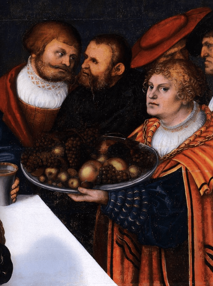 Lucas Cranach el viejo. La fiesta de Herodes. 1533. Städelsches Kunstinstut. Frankfurt.