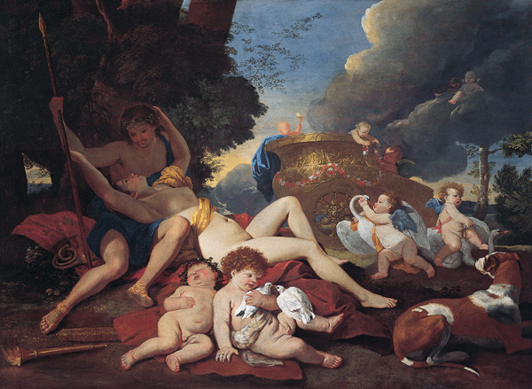 Nicolas Poussin. Venus y Adonis. Hacia 1628- 1629. Kimbell Art Museum. Fort Worth, Texas.