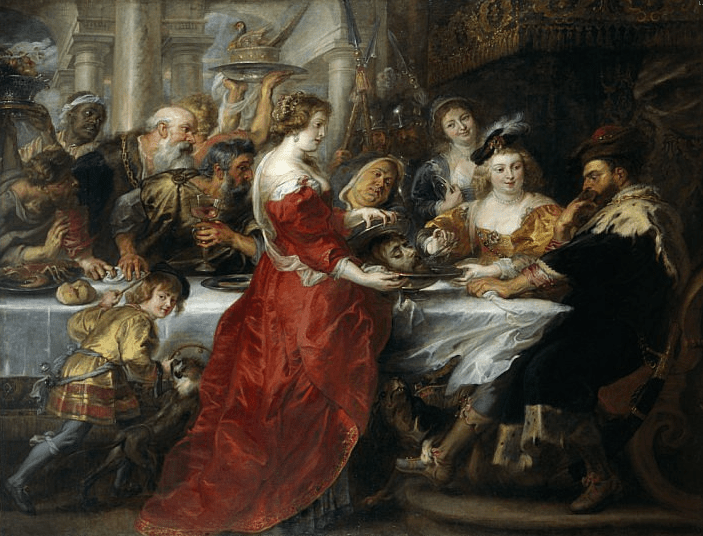 Rubens. La fiesta de Herodes. 1635-1638. National Gallery. Scotland.