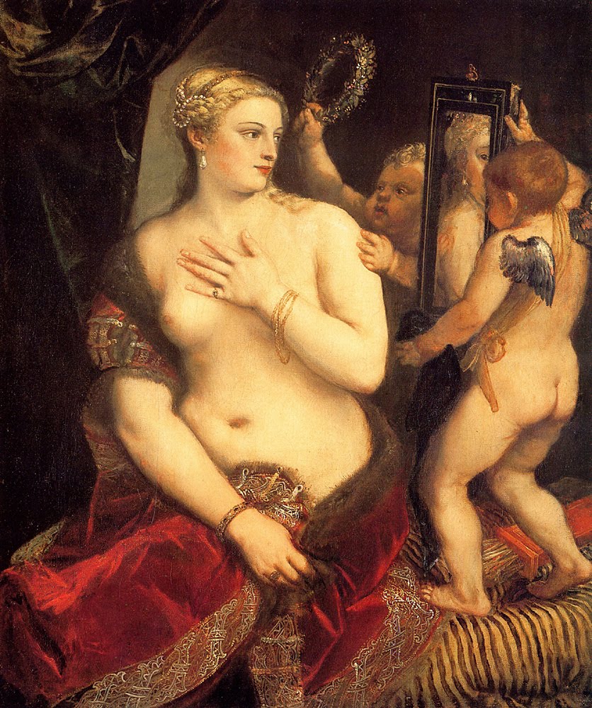 Tiziano. Venus del espejo. Hacia 1555. National Gallery. Washington.