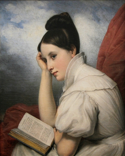 Charles-Guillaume Steuben – Bauerbach. La luz de la lectura. 1829. Museo de Bellas Artes. Nantes.